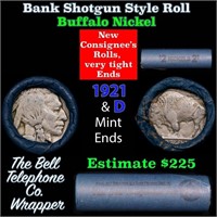 Buffalo Nickel Shotgun Roll in Old Bank Style 'Bel