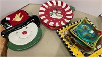 Plates and more!  Includes 5 Christmas plates, 2