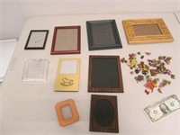 Lot of Picture Frames & Collector Pins -