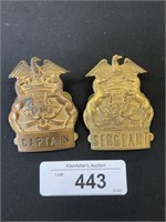 Police Captain & Sergeant Badges.