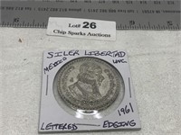 Silver Uncirculated Liberated Large México Coin,