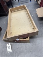 2 wooden Dr. Pepper Crates-32 X 16 (both)