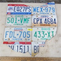 License plates shaped like the state of Ohio