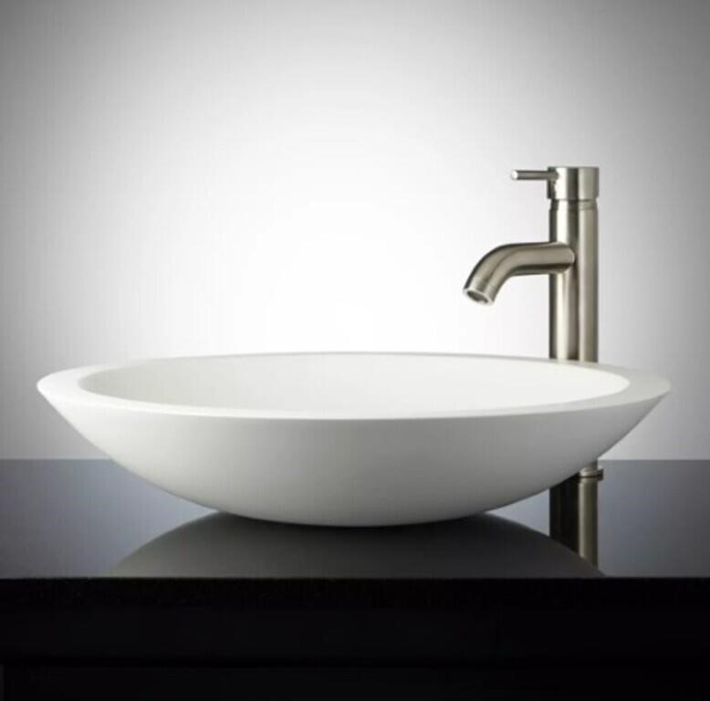 Signature Hardware Rigel Matte Resin Vessel Sink W