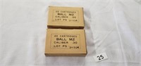 (2) Bau M2 Caliber .30 Boxes (full)