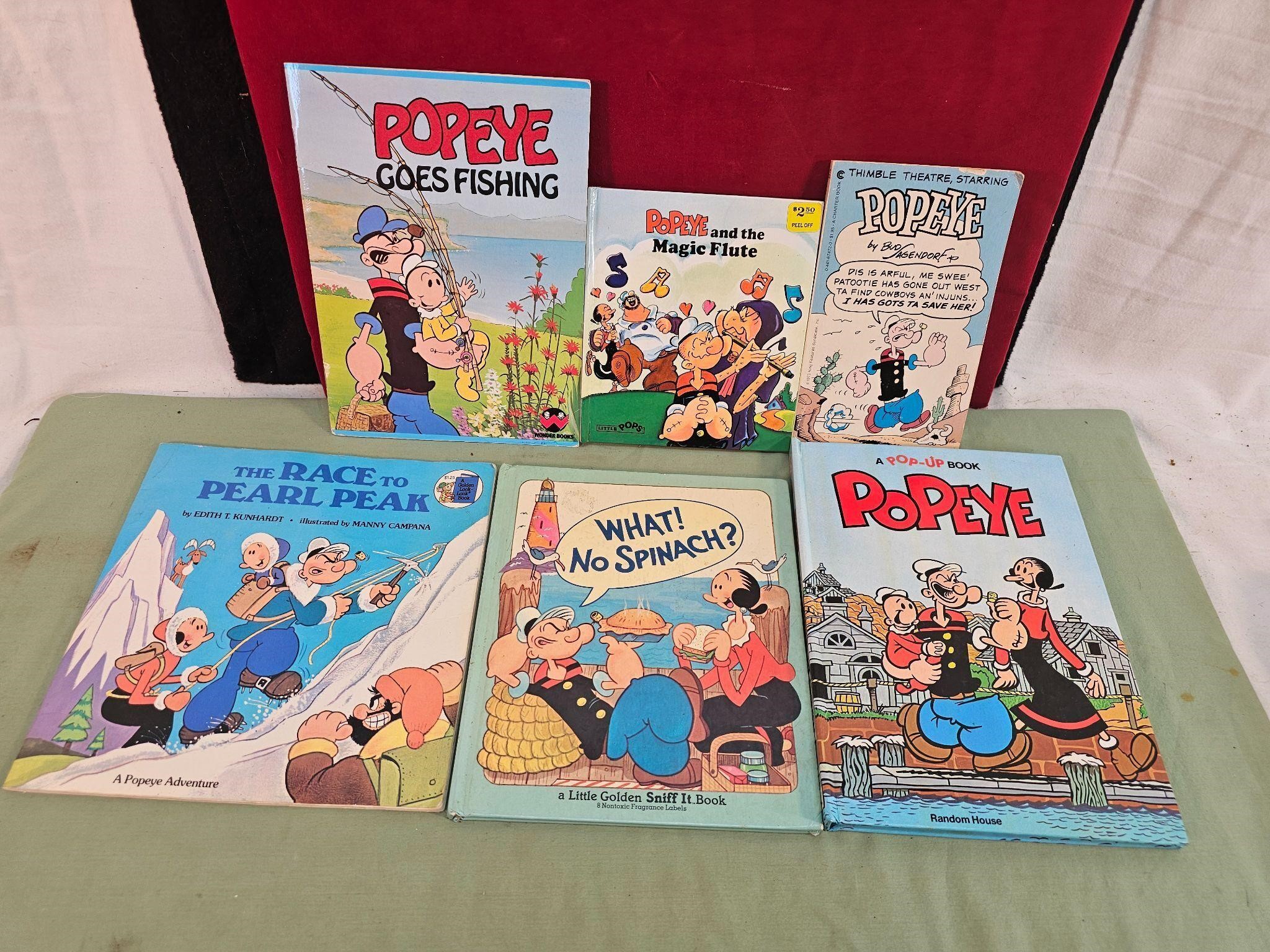 6 POPEYE BOOKS