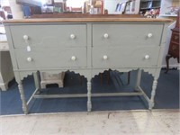 VINTAGE PAINTED SHABBY CHIC SIDEBOARD