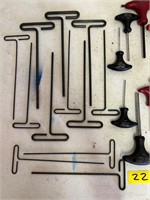 T-handle hex wrenches