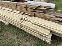 Pallet of Wooden Siding Ship Lap various lengths