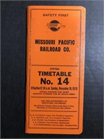 NOVEMBER 18, 1979 MOPAC SYSTEM TIMETABLE NO. 14