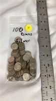 100 silver dimes