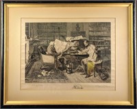 James Dobie "A Little Mortgage" Engraving After Wa