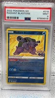 2022 Pokémon Go Radiant Blastoise PSA 9