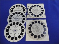 (5) Vintage View Master Discs