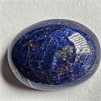 CERT 9.75 Ct Cabochon Blue Sapphire, Oval Shape, G