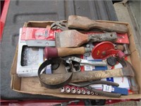 2 flats of tools incl:hatchet