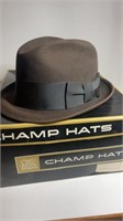 Vintage Champ Hat Bayberry Mead Grey 7 1/4 size