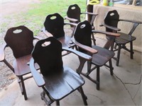 6 pub style chairs