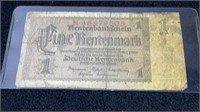 WWII 1937 German Bank Note