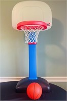 Little Tikes Adjustable Basketball hoop and ball