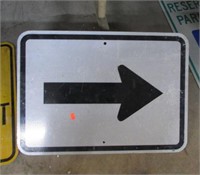 ARROW ROAD SIGN