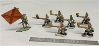 Vintage die cast toy soldiers unmarked