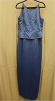 Michael Angalo Blue Dress- Size 12