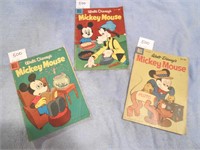 3 Comics - Walt Disney's Mickey Mouse