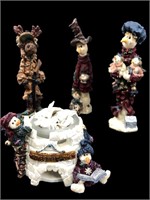 4 Boyds Bears Christmas Figurines