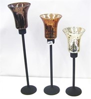 3  Decorative Candle Holders