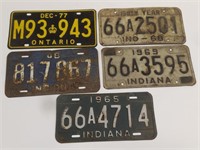 Vintage License Plate Lot