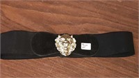 Ladies stretchy belt with tiger on the front