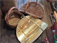 Brass Firewood Holder & Baskets