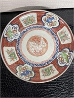 Large Signed Oriental Porcelain Platter