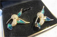 Hummingbird Pin & Necklace Set