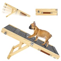 Pawaboo Foldable Dog Ramp for Couch, Portable Wood