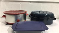 CrockPot, Roasting Dish & Pryex Casserole Dish M7D