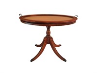 Oval Pedestal Coffee Table