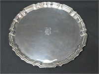 Birks sterling silver salver, 14" diam., 32 oz.