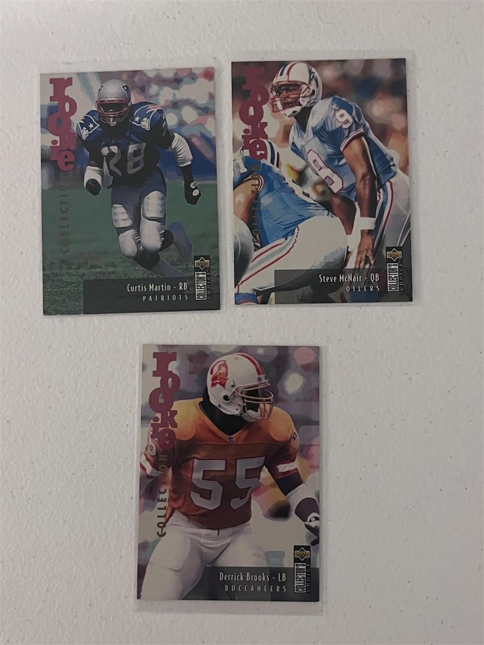 McNair, Brooks, Curtis Martin Rookie Cards