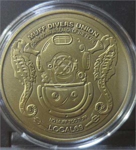 Muff divers Union local 69 challenge coin