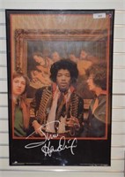 FRAMED JIMI HEDRIX POSTER