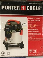 PORTER CABLE STAINLESS STEEL WET/DRY VAC