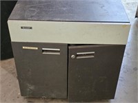 Sharp Metal Roll Around Storage Cart