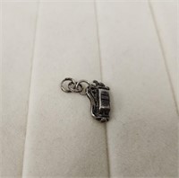 Sterling Silver Golf Bag with Clubs Charm