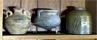 Three Artisan/Decorative Pottery Pieces