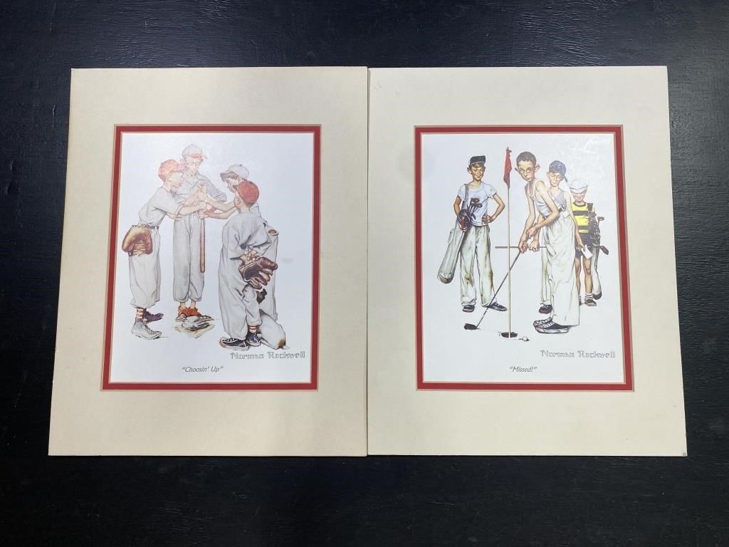 Norman Rockwell "Missed" & "Choosin' Up"