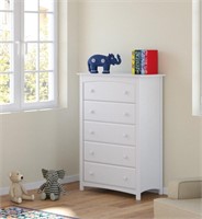 Storkcraft Kenton 5 Drawer Dresser (White)