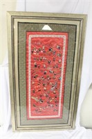 A Framed Chinese Silk