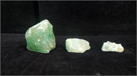 Aqua Marine Mineral Stones 9 oz in total
